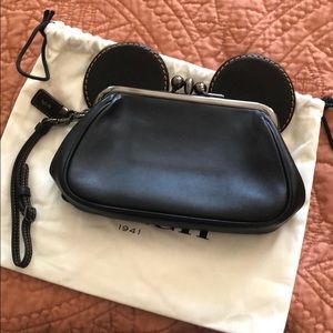Disney x coach kiss lock Mickey bag